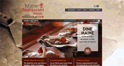 Desktop Screenshot of mainerestaurantweek.com