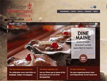 Tablet Screenshot of mainerestaurantweek.com